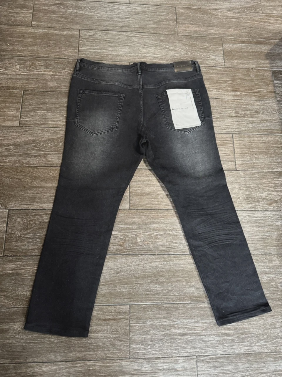 Purple Black Ripped Jeans Sz 38  • Pre-Owned [9093] - photo 2