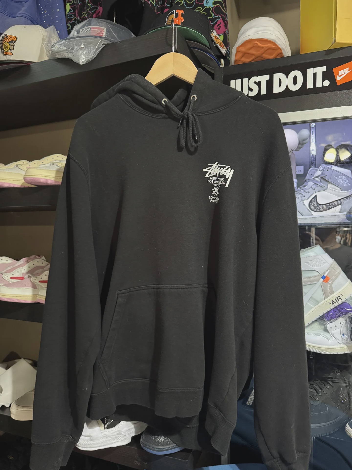 Stussy Stussy World Tour Hoodie Black XL - Size XL