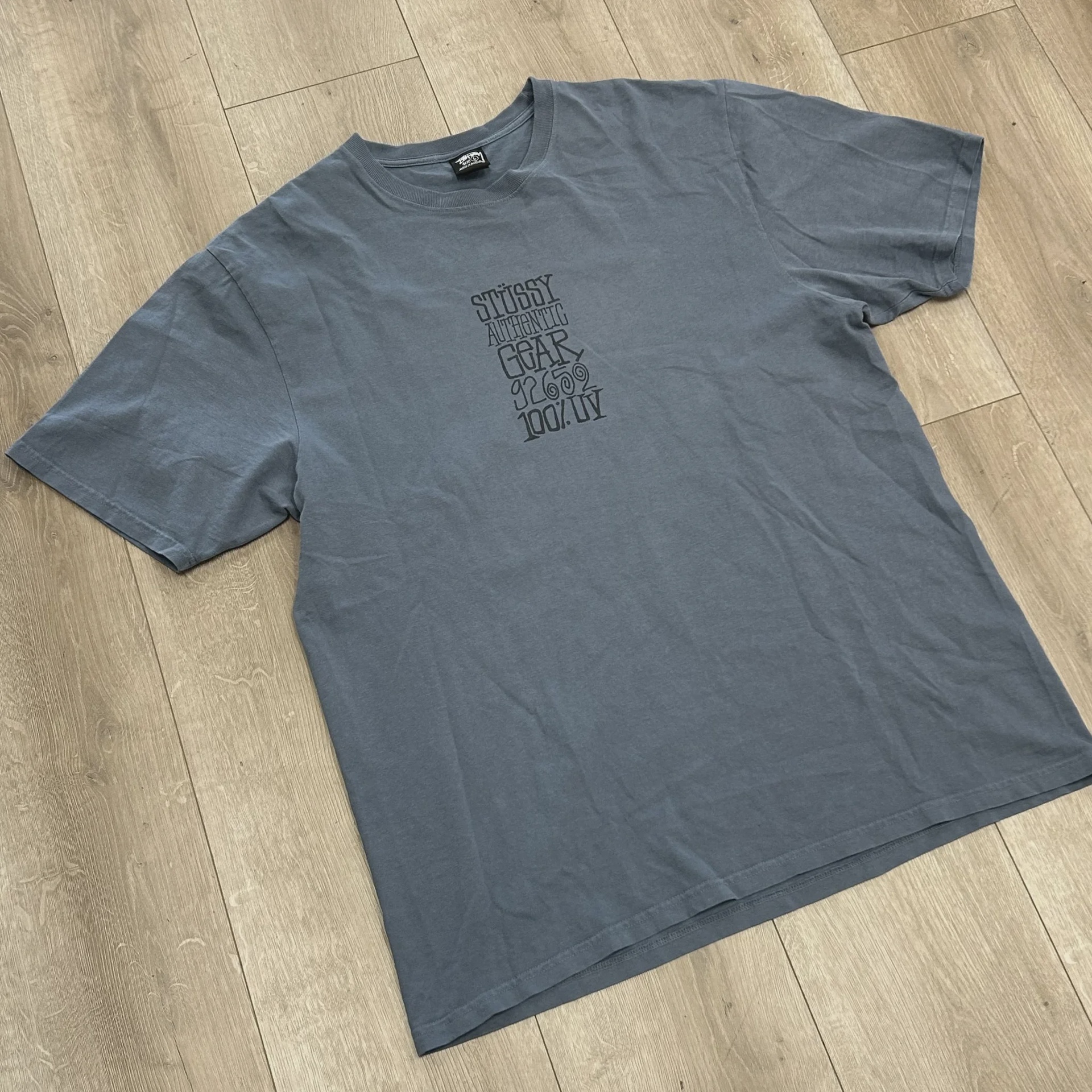 Stussy Authentic Gear Pigment Dyed Tee Navy • Pre-Owned [6130] - photo 2