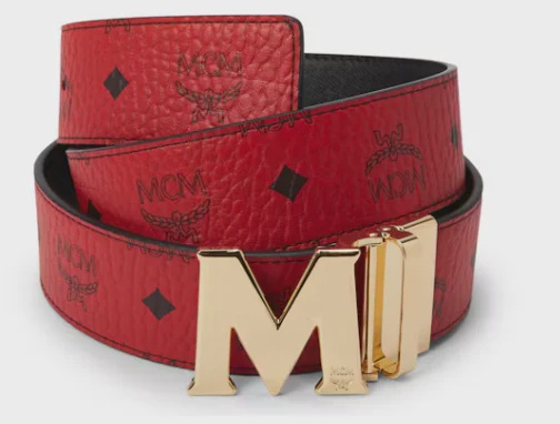 MCM MCM Ruby Red MCM Claus Reversible Belt sz 38 - Size 38
