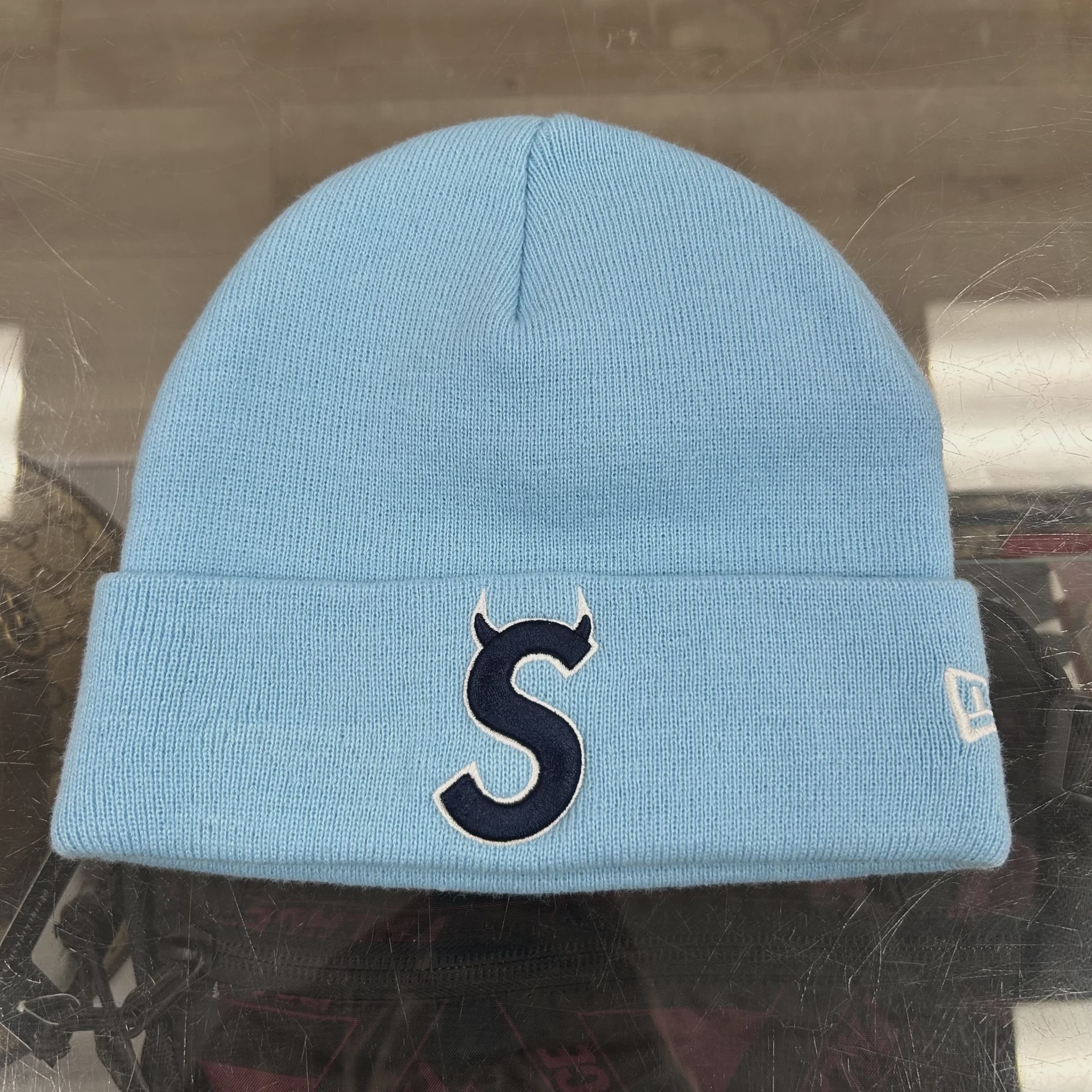 Supreme S Horns Beanie Blue • Pre-Owned [8712] - photo 1