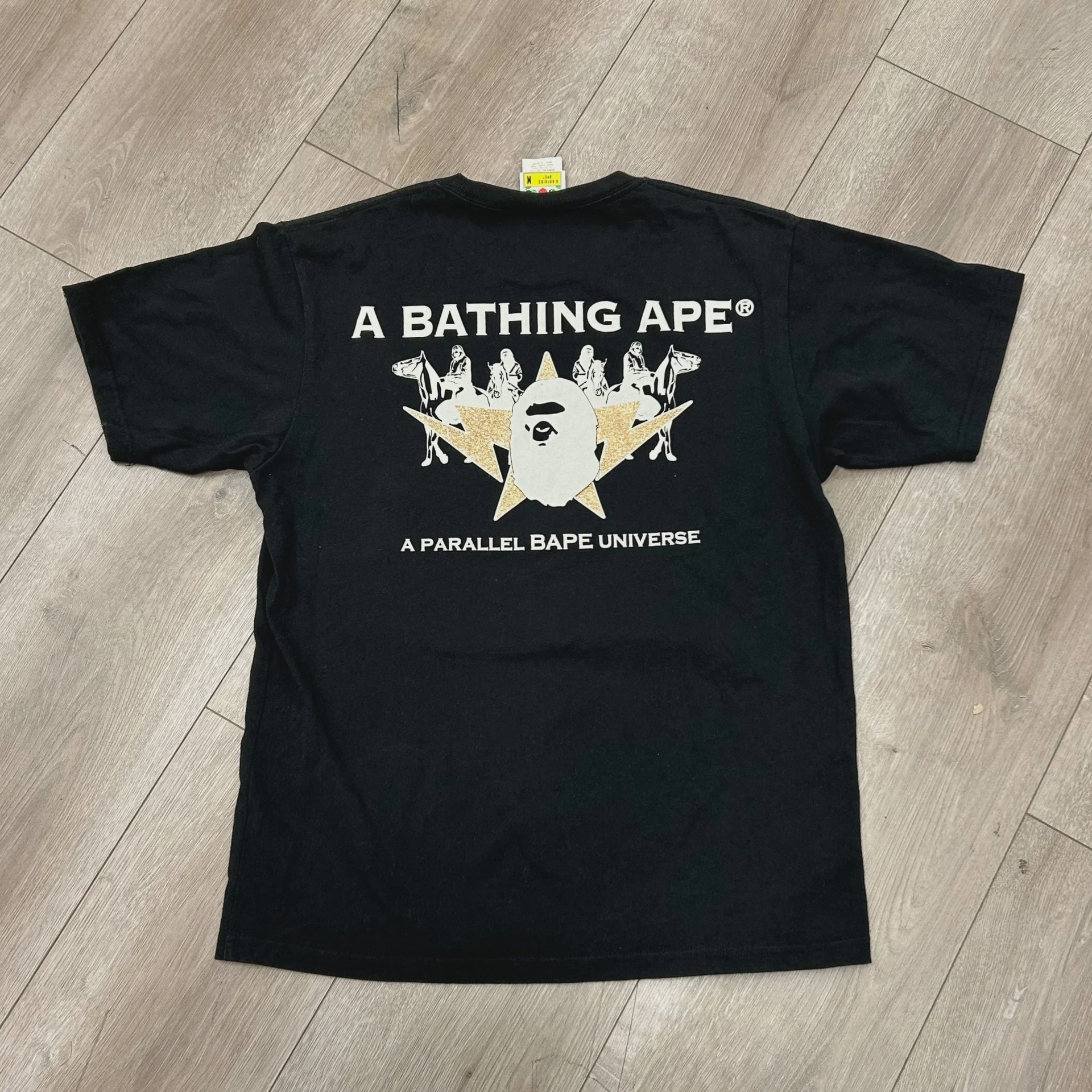 BAPE BAPE Gold Rush Foil Tee #1 Black - Size M