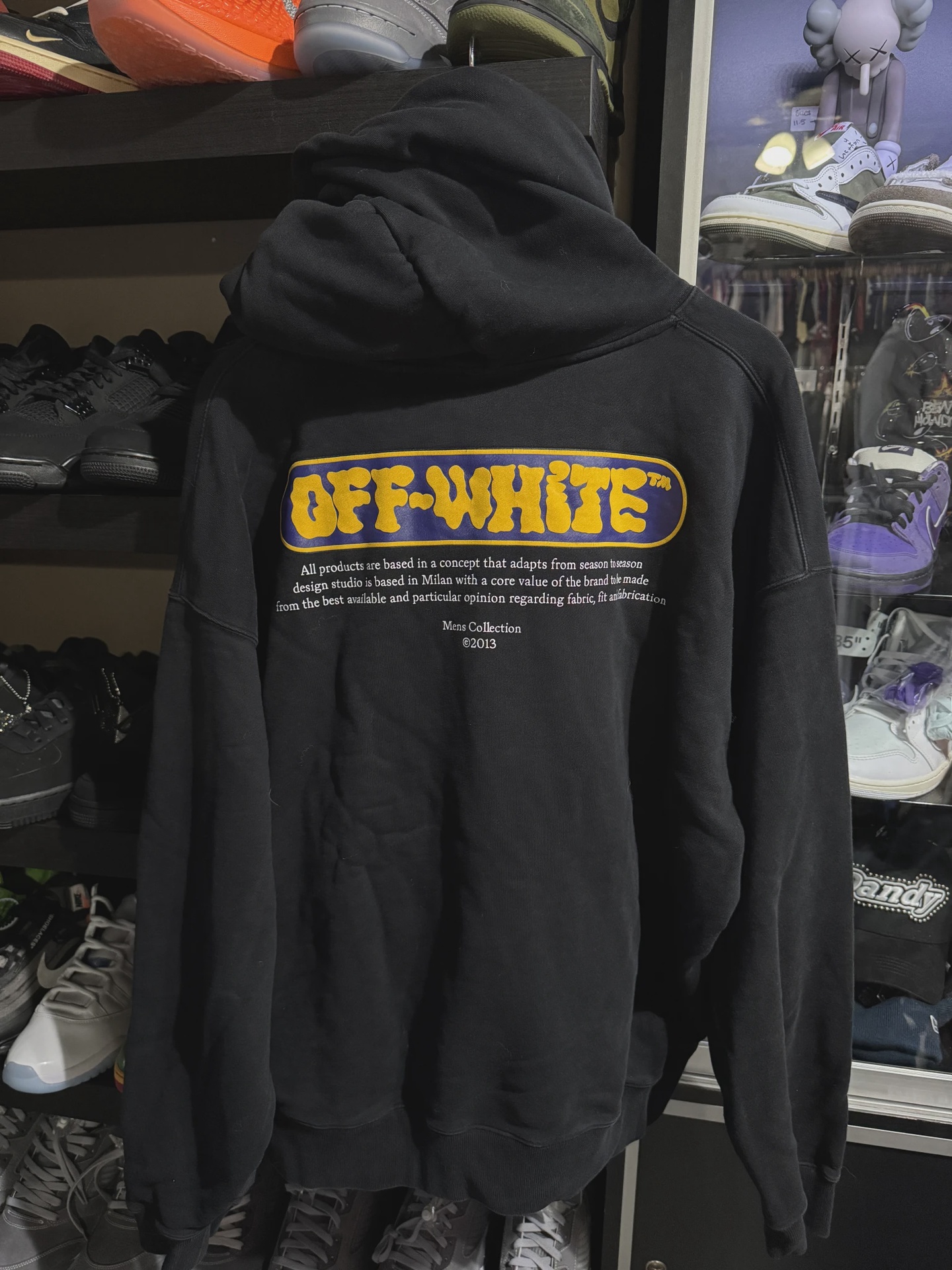 Off White Black Hoodie (size XXL) • Pre-Owned [9064] 2