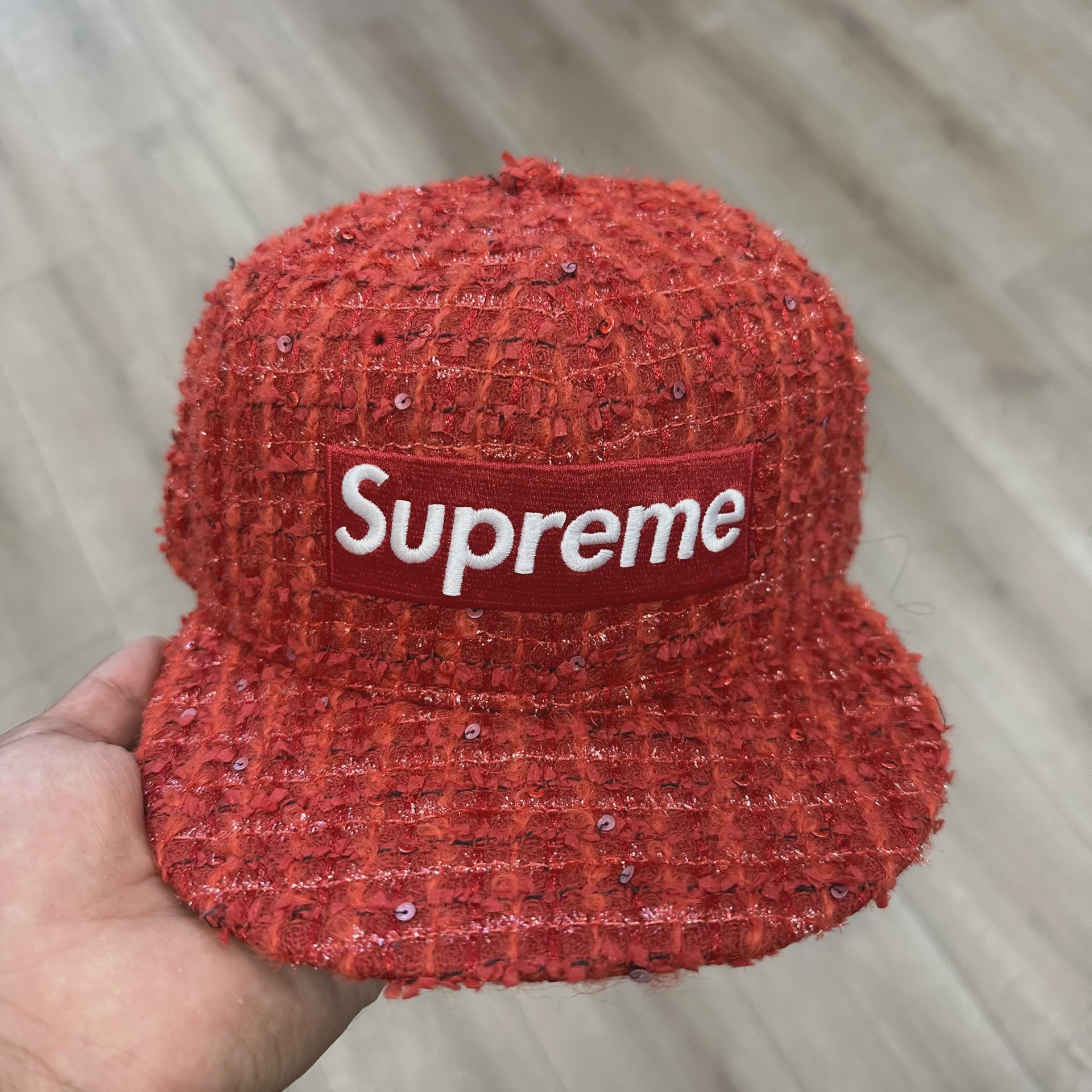 Supreme Bouclé Box Logo New Era 59FIFTY Fitted Cap • Brand New [8103] - photo 7