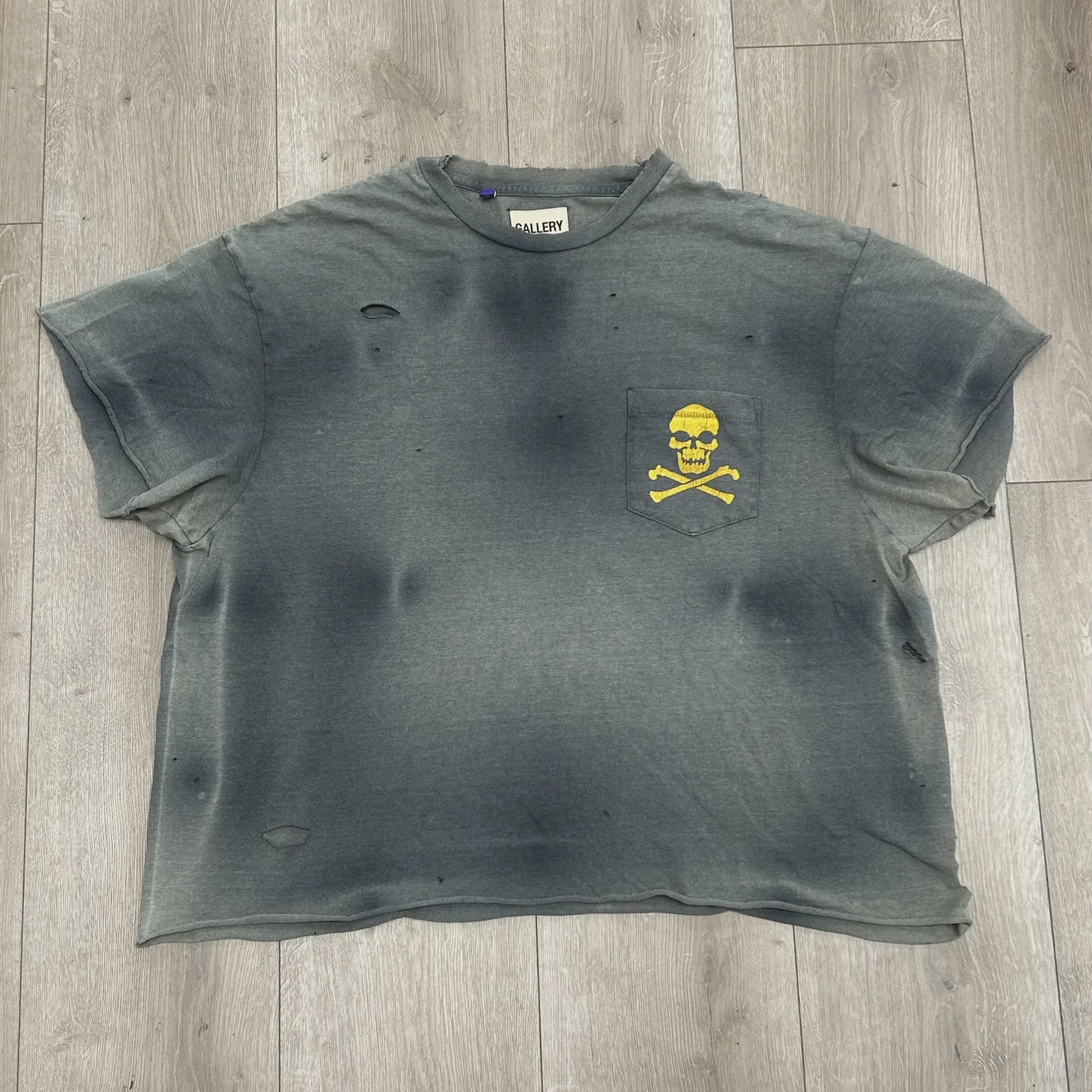 Gallery Dept. Gallery Dept. Zip Tee Vintage Black - Size XL