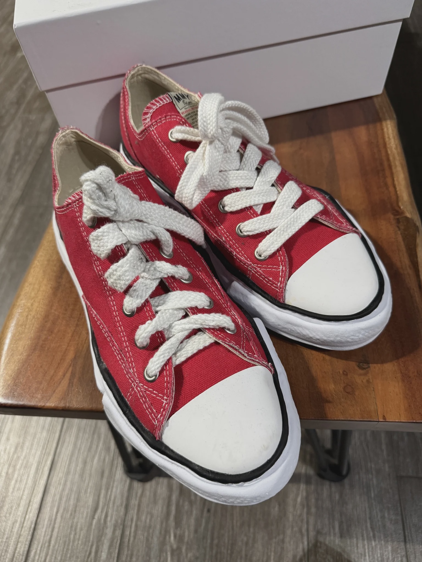 Maison Mihara Yasuhiro Peterson OG Sole Canvas Low Red • Pre-Owned [4526] - photo 2