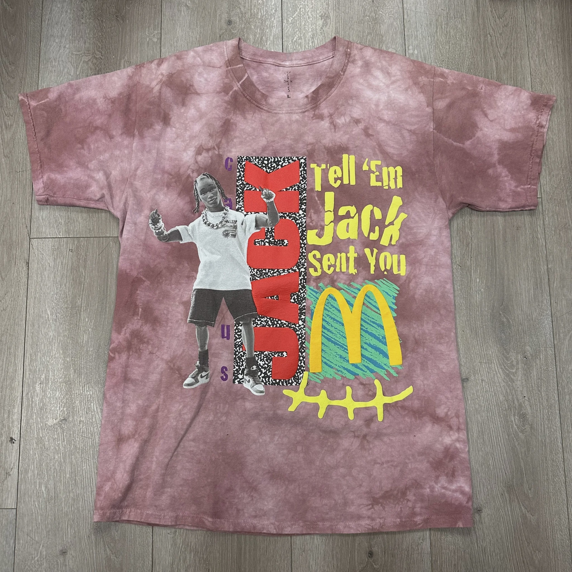 Travis Scott Travis Scott x McDonald's Smile Tee Berry - Size L