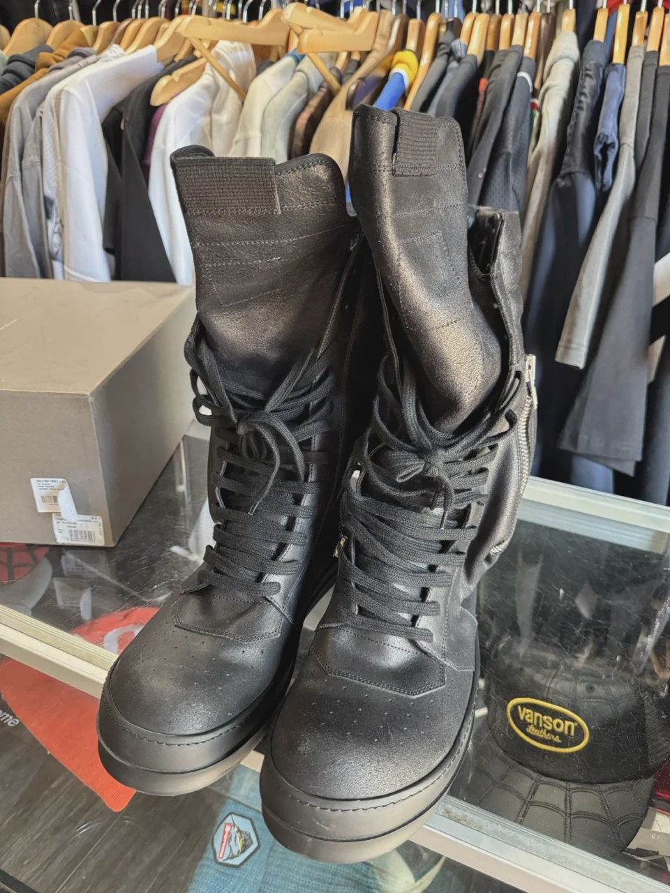 Rick Owens Basket Boot High Top • Pre-Owned [5019] - photo 3