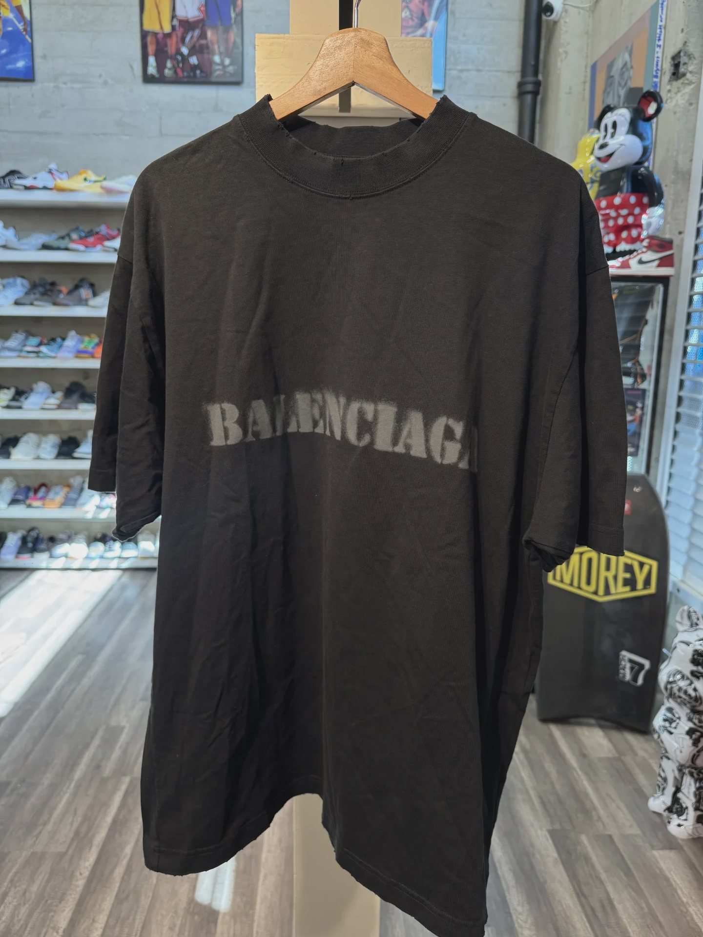 Balenciaga Balenciaga Stencil Type T Shirt Black M - Size M