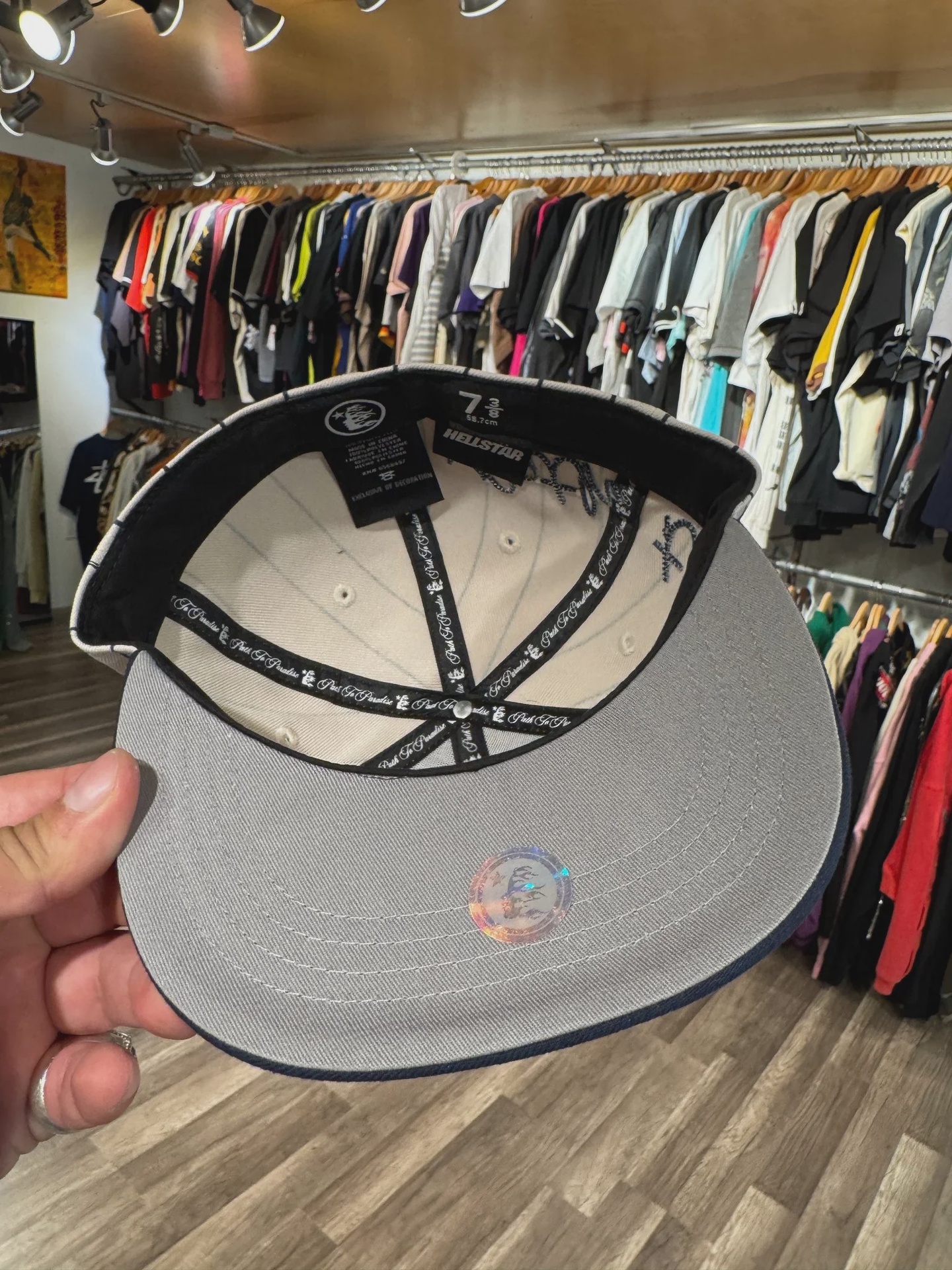 Hellstar Pinstripe Fitted Hat 7 3/8 • Brand New [1672] - photo 4