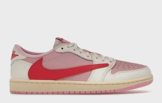 Jordan Jordan 1 Retro Low OG SP Travis Scott Sail Tropical Pink - Size US M 10
