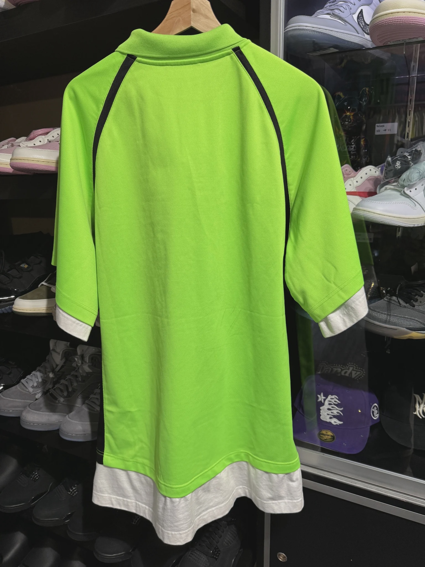 Balenciaga Embroidery Polo Shirt Neon Green M • Pre-Owned [2035] - photo 2