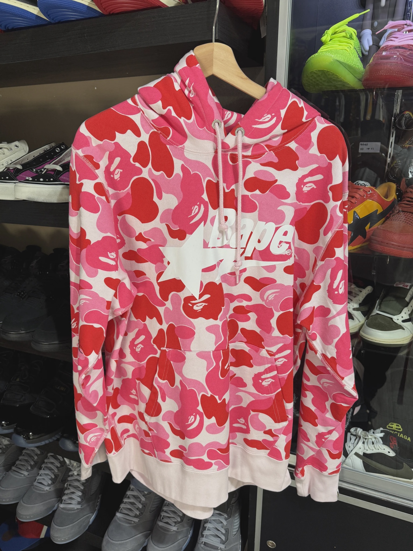 Bape Pink Hoodie  • Brand New [3600]