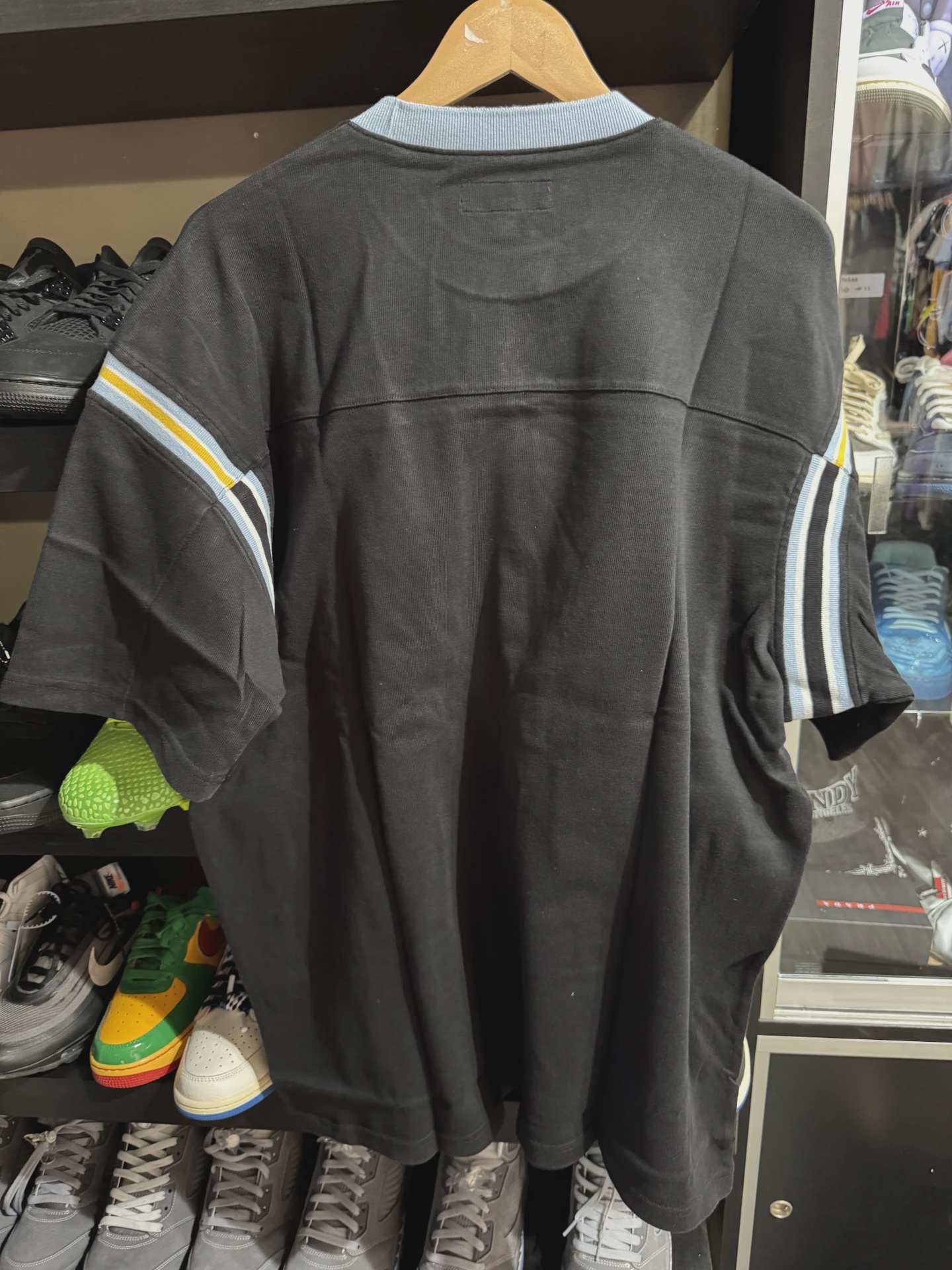 Supreme Split Football Tee Top Black Size XL • Brand New [1121] 2