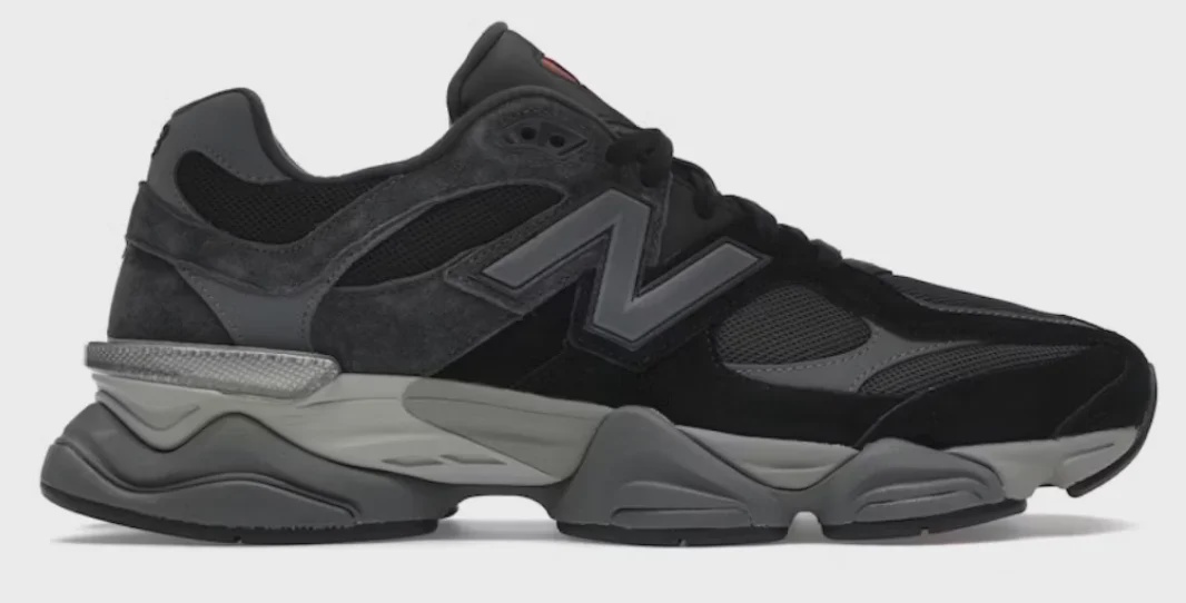 New Balance New Balance 9060 Black Castlerock Grey - Size US M 11.5