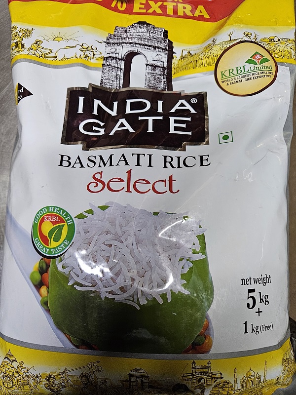 India gate Select Basmati Rice 5kg