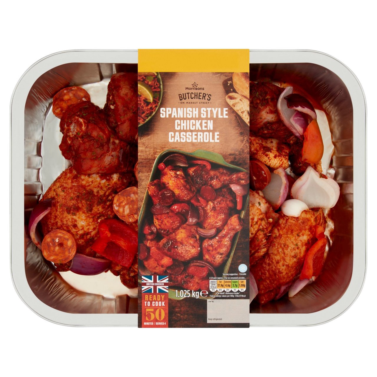 Morrisons Ready to Eat Roast Cooked Whole Chicken, 900g : :  Grocery