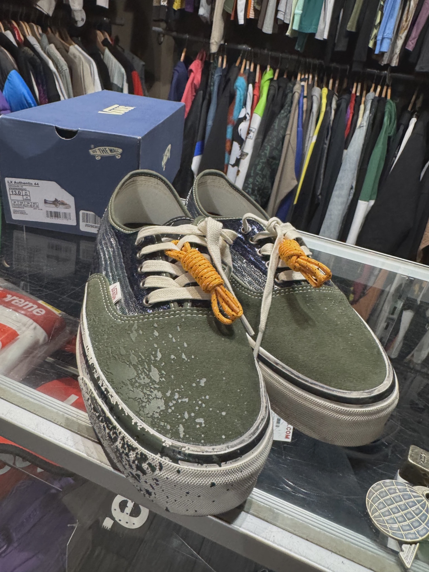 Vans Premium Authentic La Habana Green Blue • Pre-Owned [6865] 2