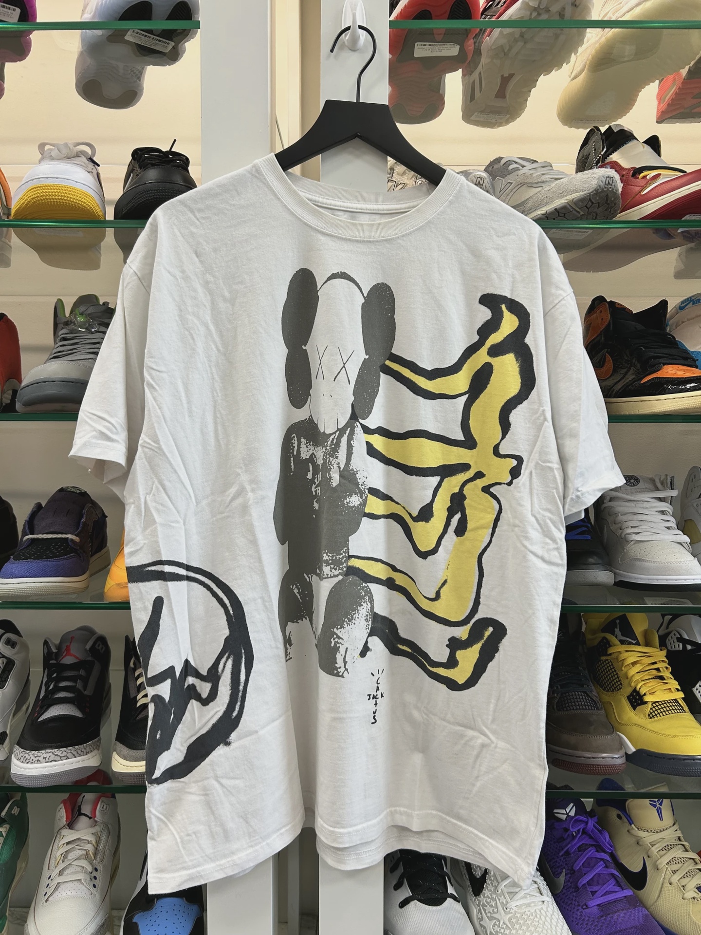 Cactus Jack by Travis Scott x KAWS For Fragment Tee 'Vintage Wash' • Pre-Owned [7492]