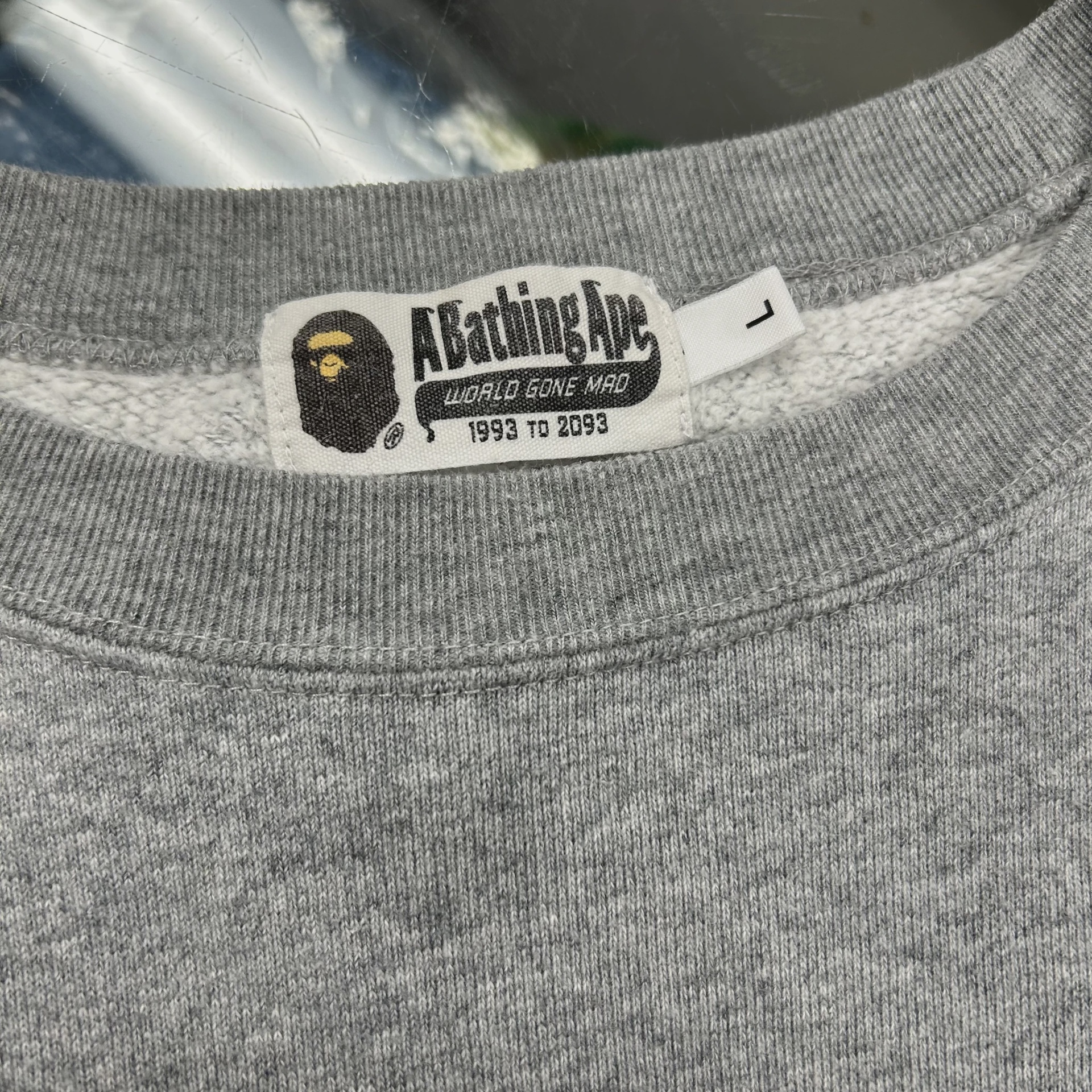 BAPE Big WGM Shark Emblem Wide Crewneck • Pre-Owned [5621] 6