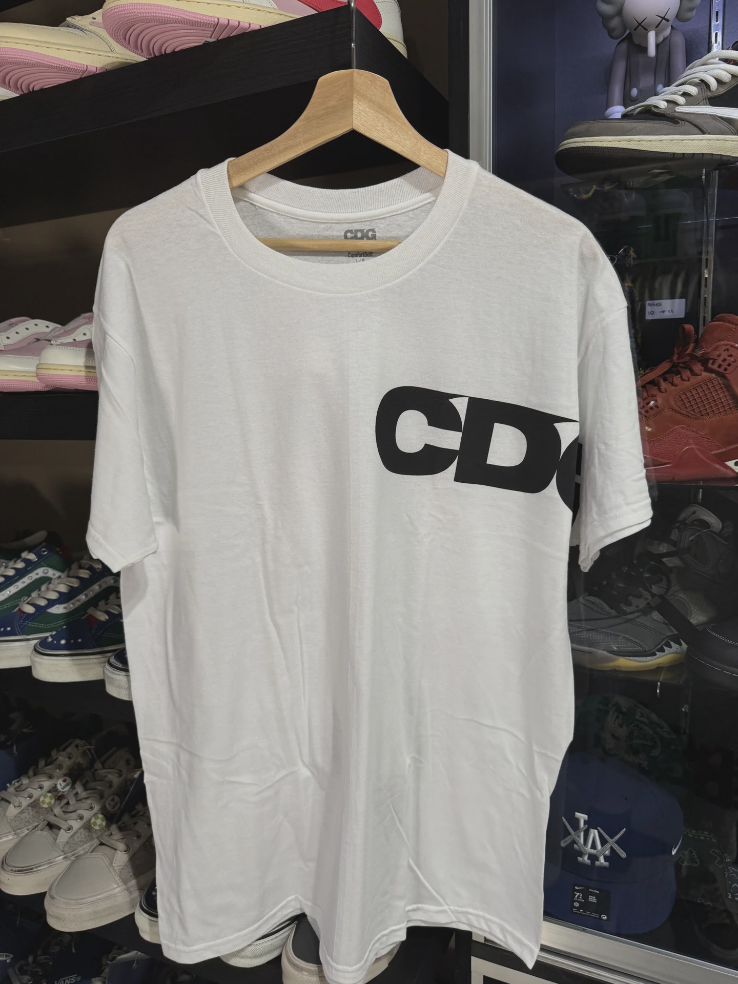 Comme des Garçons White Tee L • Brand New [0408]
