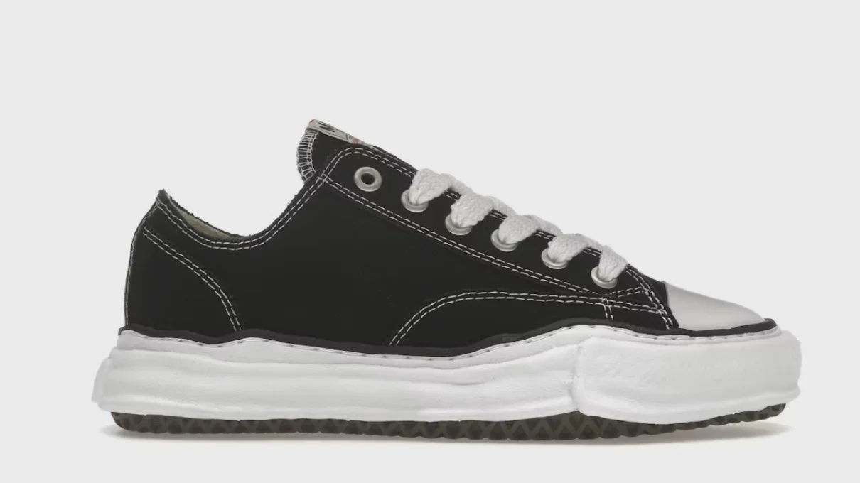 Maison Mihara Yasuhiro Maison Mihara Yasuhiro Peterson OG Sole Canvas Low Black - Size US M 10