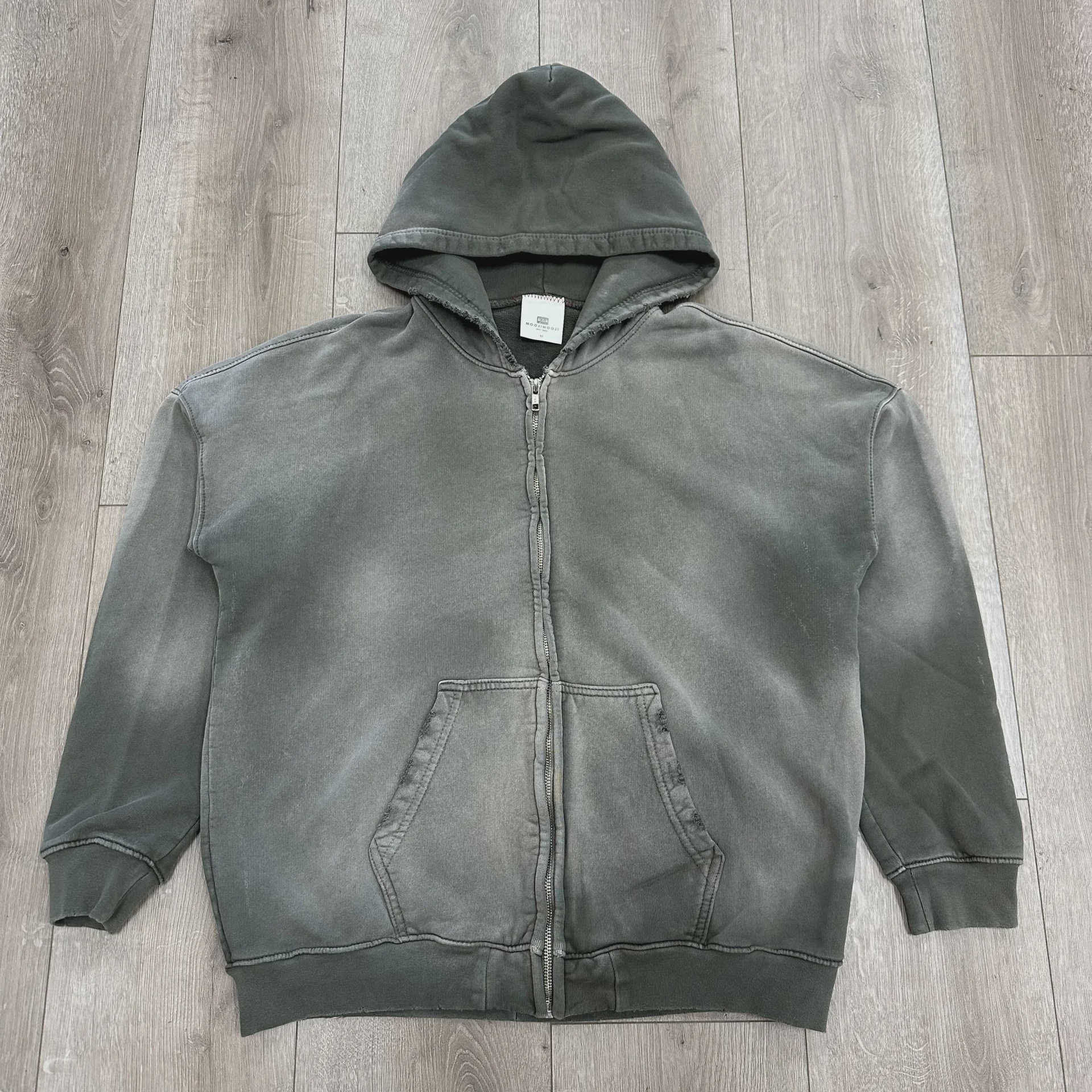Mooji Mooji OVERSIZED ZIP-UP HOODIE AGED STONE • Pre-Owned [3004] - photo 1