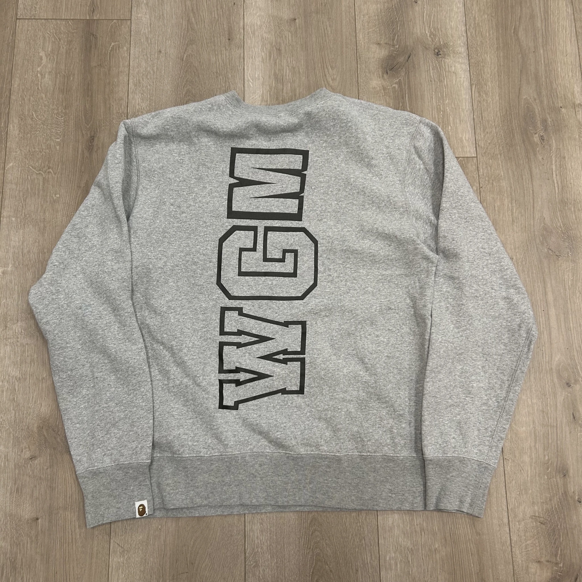 BAPE Big WGM Shark Emblem Wide Crewneck • Pre-Owned [5621] 3