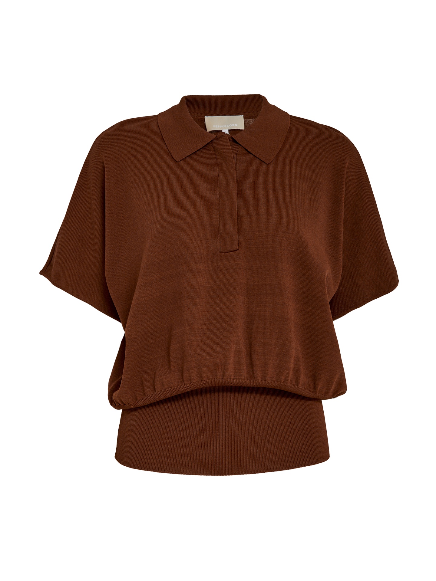 Naia Polo Top · Cherry Mahogany — foto 1