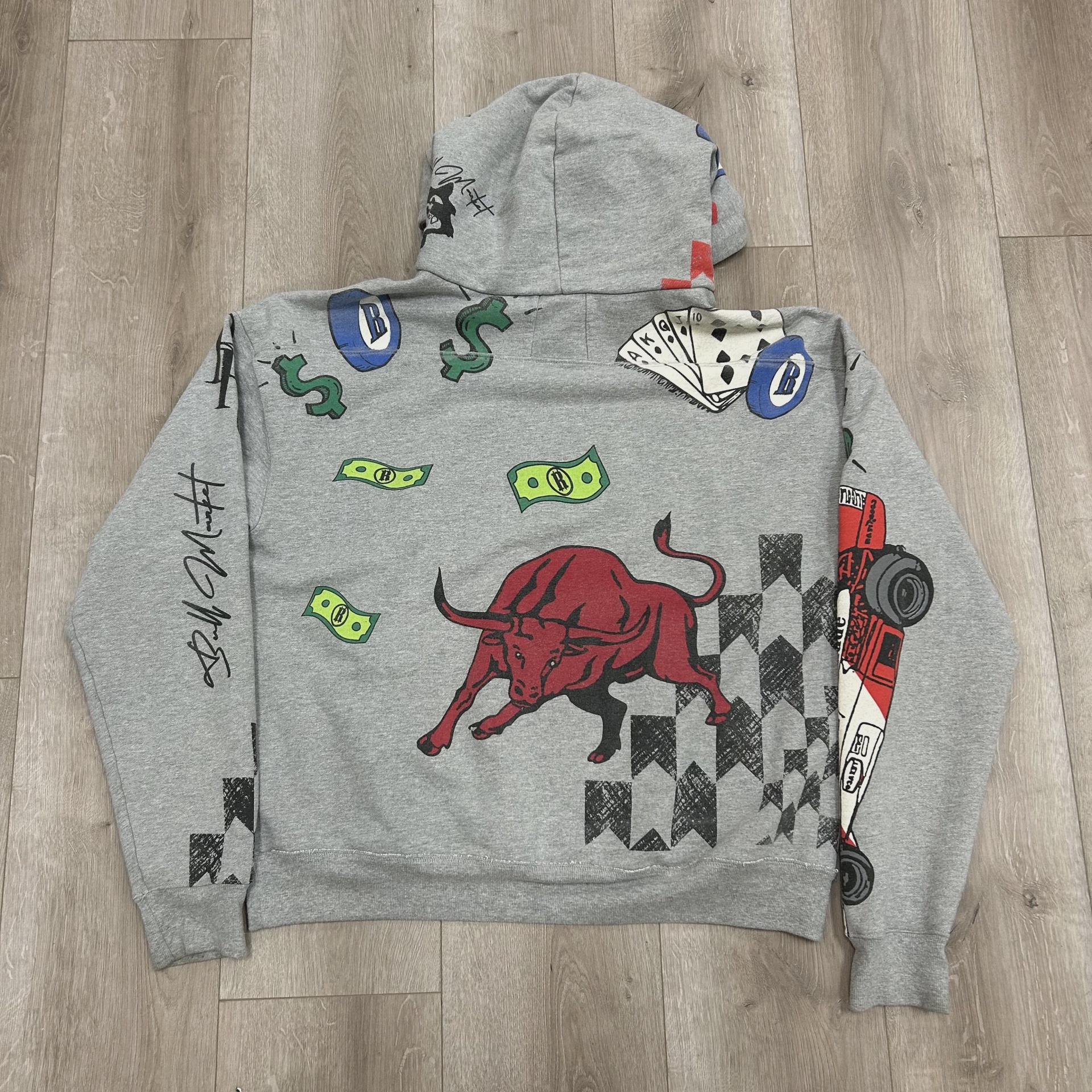 Rhude doodle hoodie • Pre-Owned [6333] 6