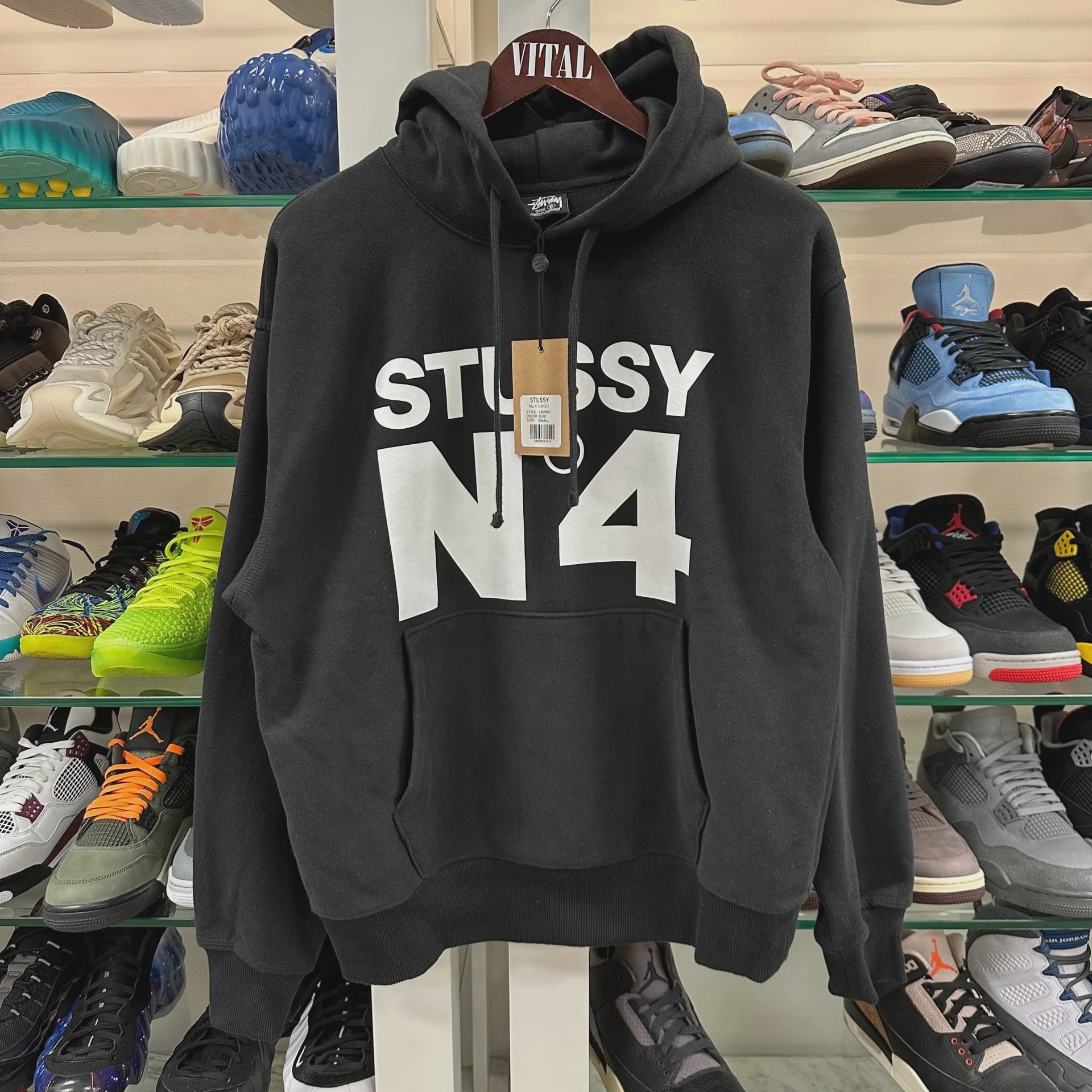 SS24 Stussy No.4 Hoodie Black • Brand New [8249] - photo 1