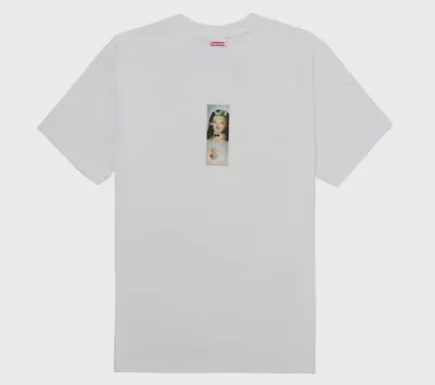 Supreme Supreme Prayer Card Box Logo Tee White - Size XL