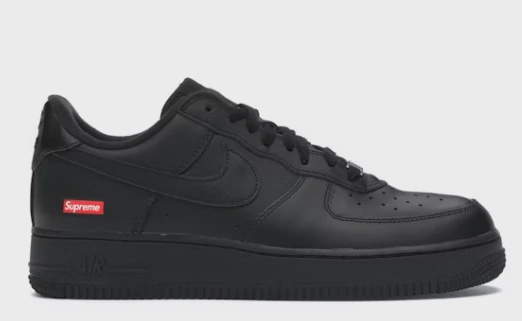 Nike Air Force 1 Low Supreme Black • Brand New [0226]