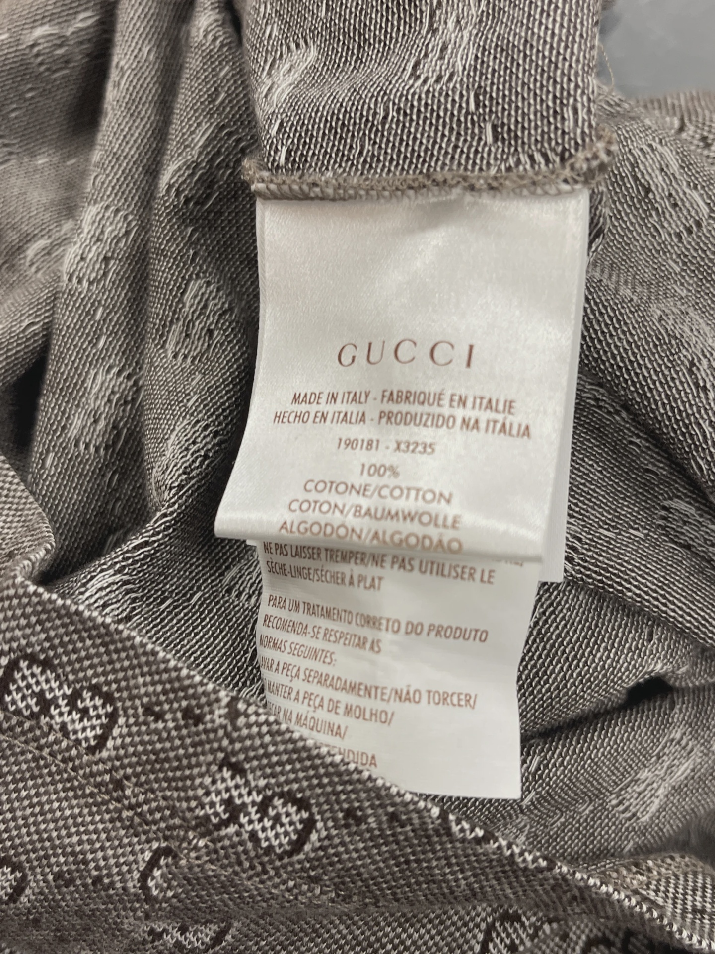Gucci GG Monogram Cotton Jacquard Polo Shirt • Pre-Owned [9081] 4