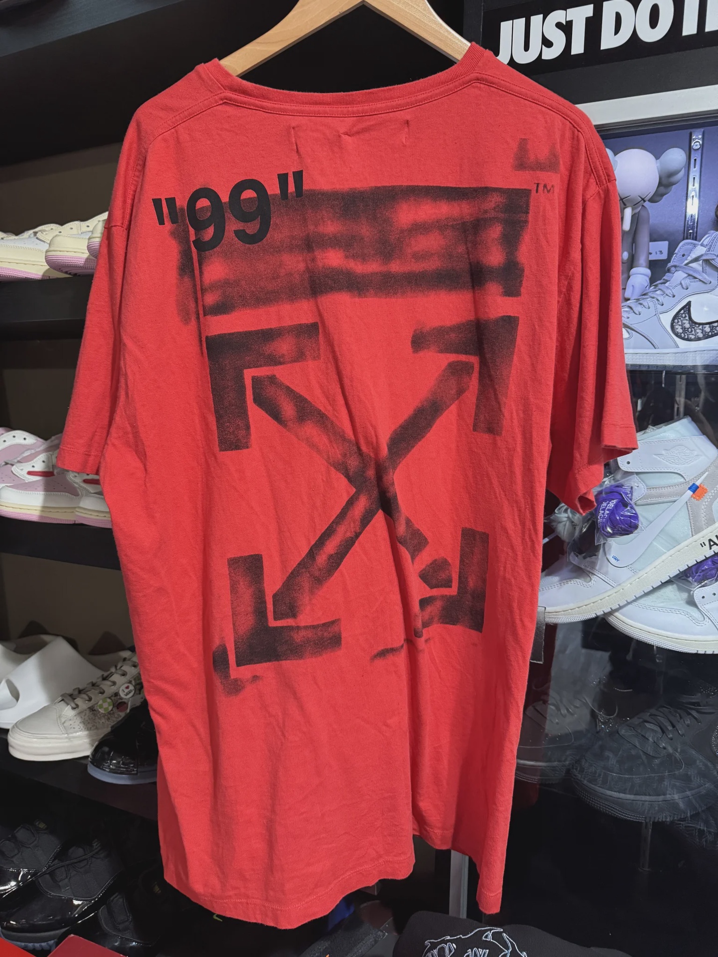 Off White Impressionism Red Tee L • Pre-Owned [0205] - photo 2