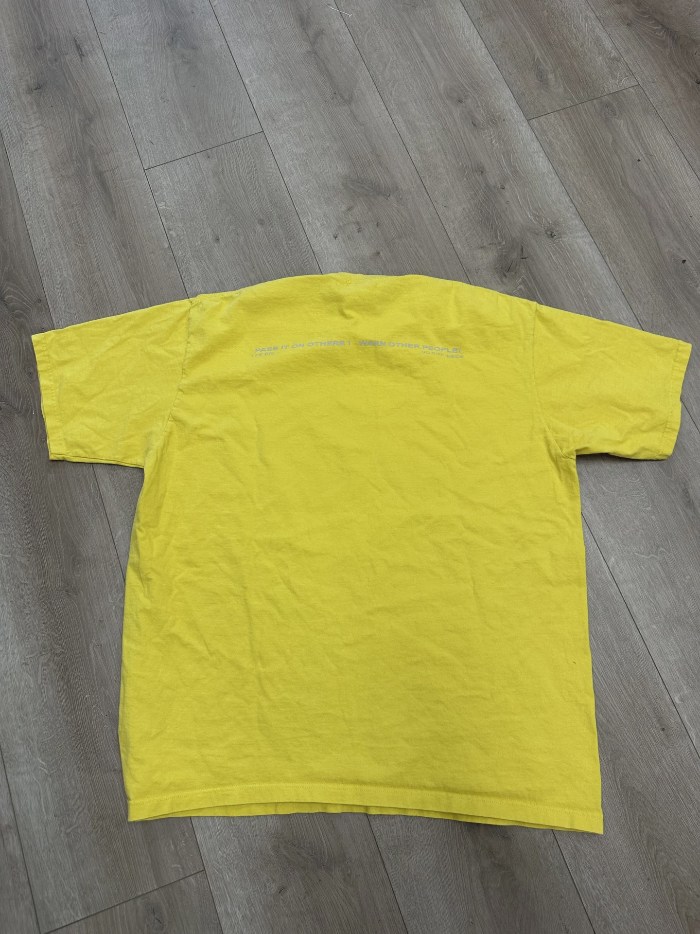 FW22 Supreme Warning Tee 'Yellow' • Pre-Owned [0488] - photo 4