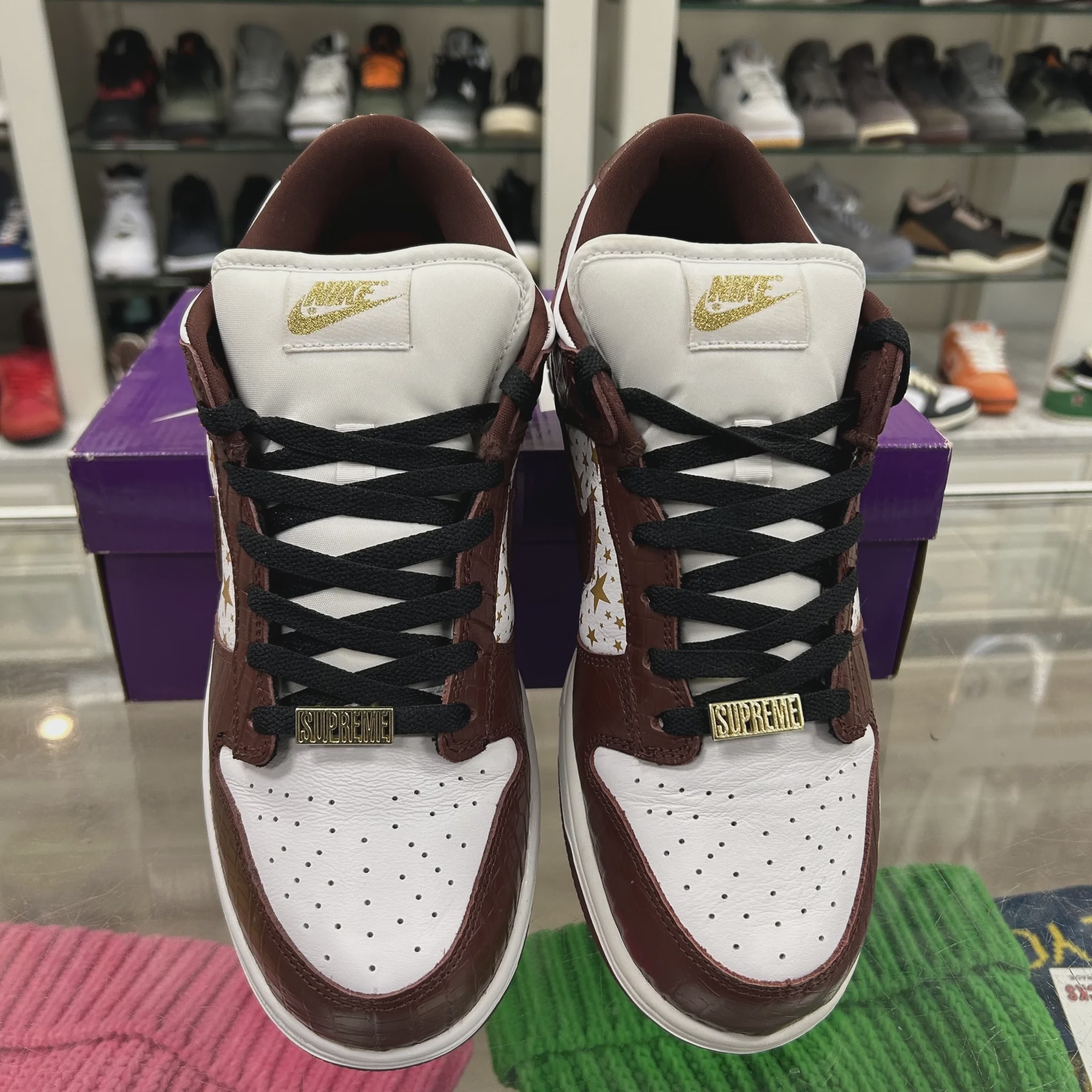 Nike SB Dunk Low Supreme Stars Barkroot Brown (2021) • Pre-Owned [7845] - photo 8