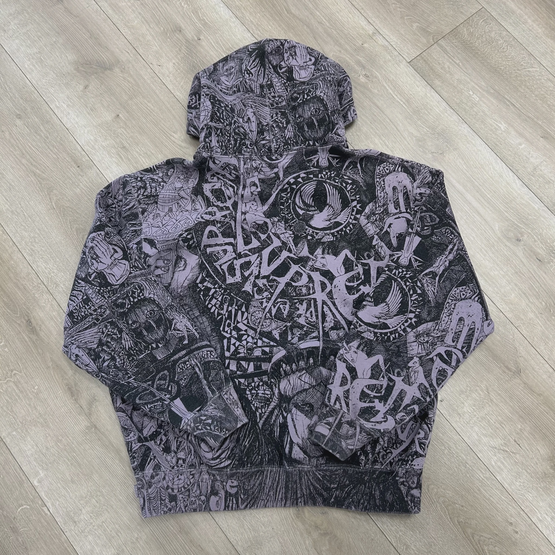 2024 Supreme Liberty Hooded Sweatshirt 'Dusty Purple' • Pre-Owned [2137] 3
