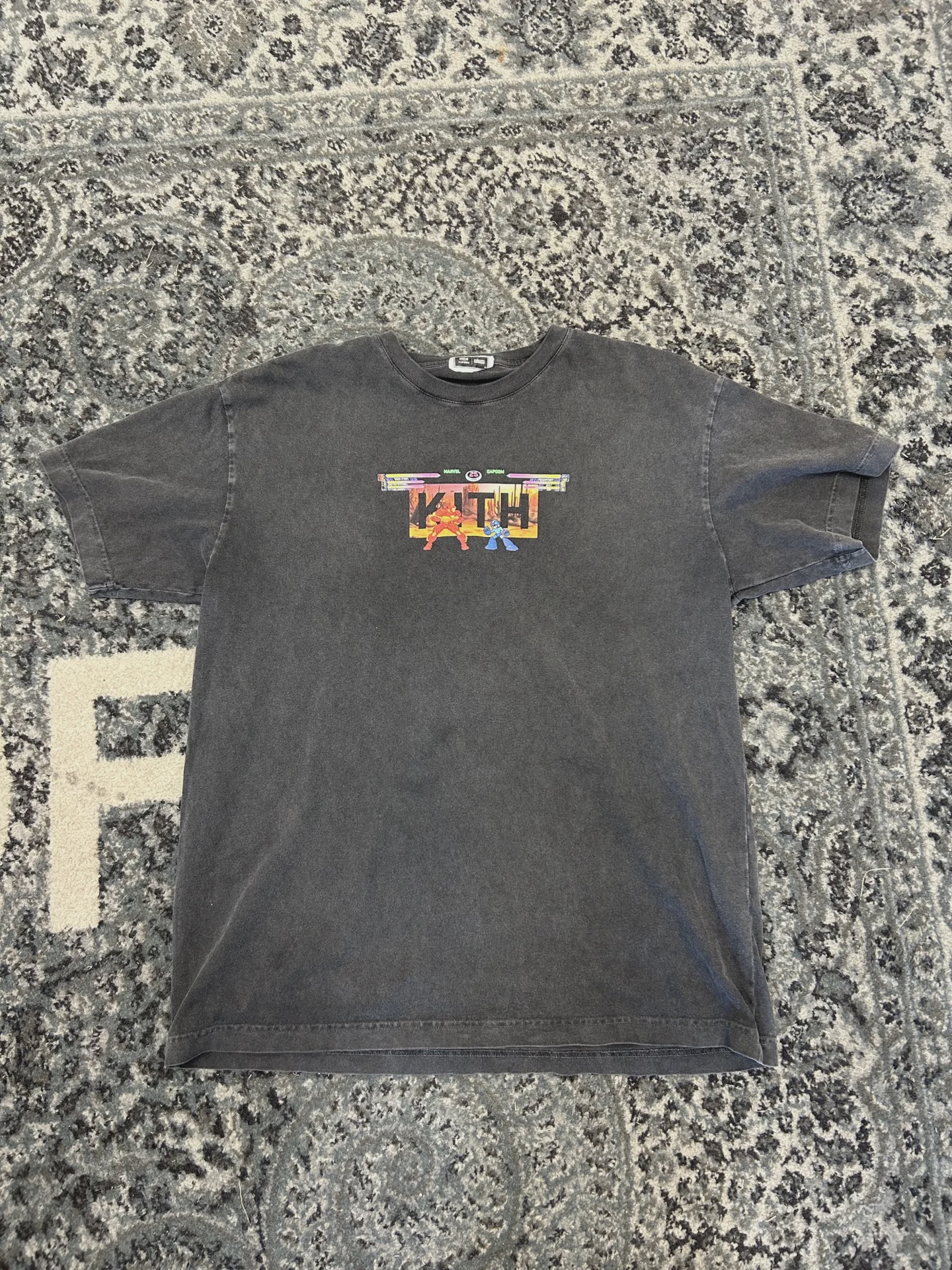 Kith x Marvel vs. Capcom Circus Vintage Tee 'Black • Pre-Owned [2045]