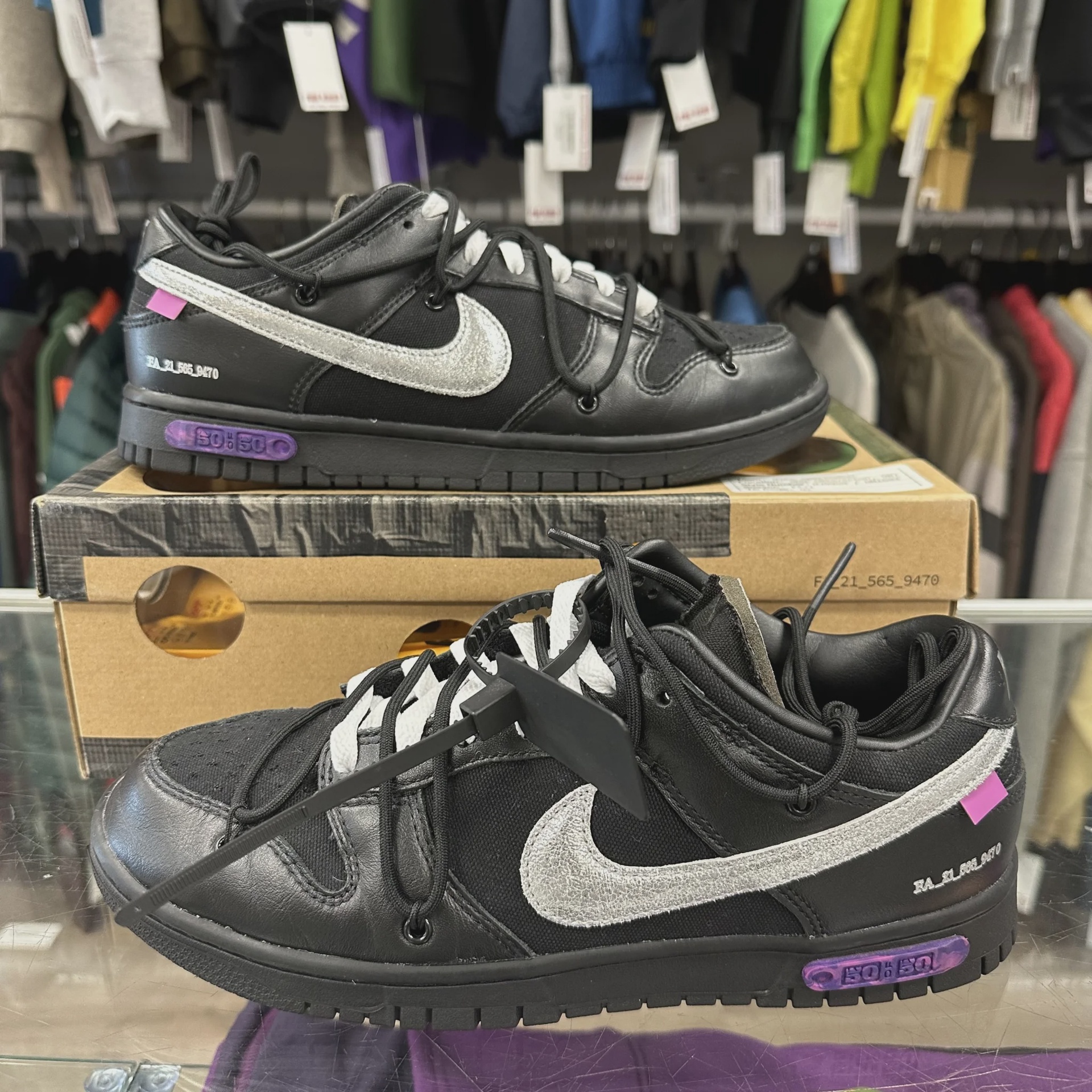 Nike Nike Dunk Low Off-White Lot 50 - Size US M 9.5