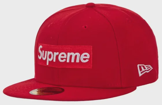 Supreme Rings Box Logo New Era 59Fifty Fitted Hat Red • Brand New [8998] - photo 1