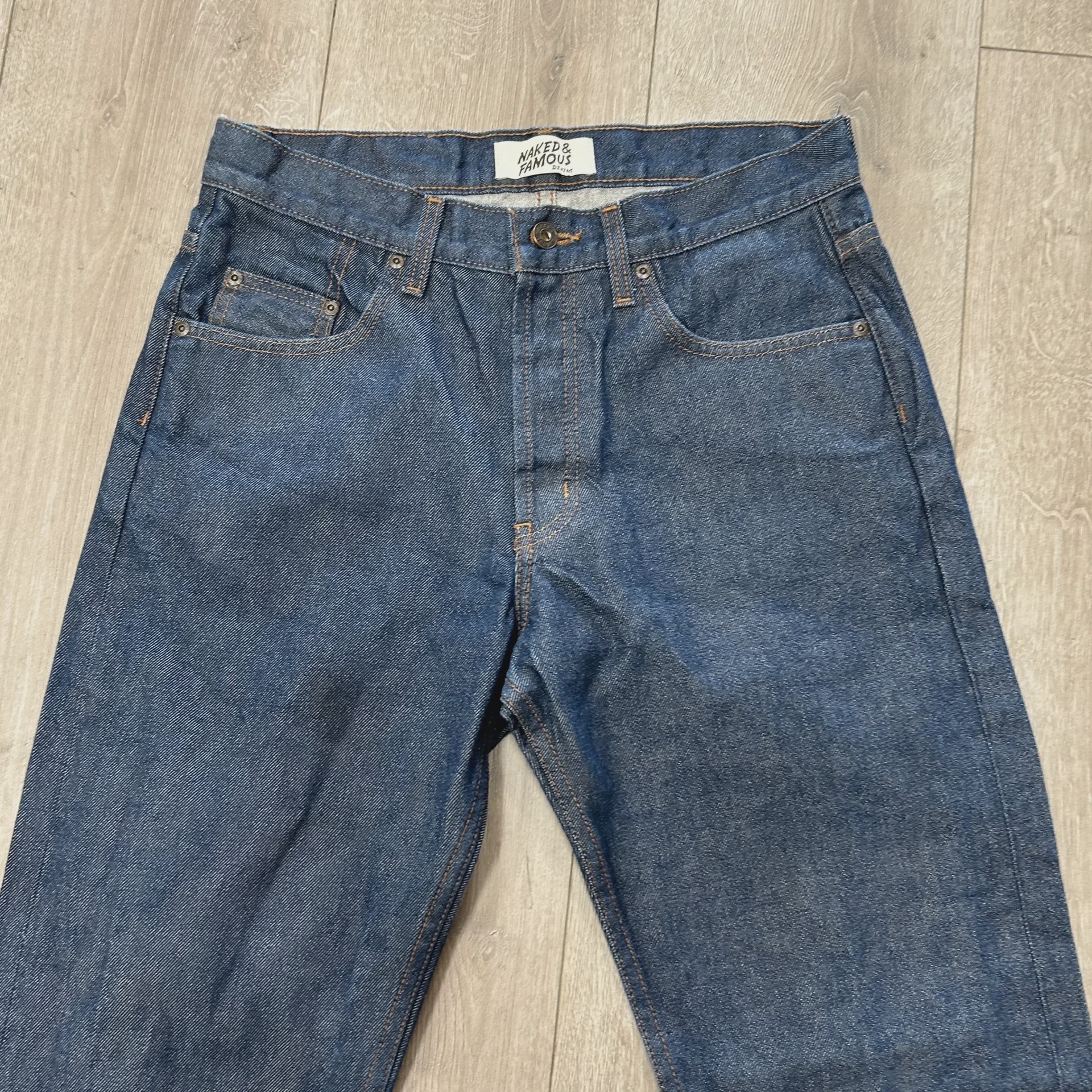 Naked & Famous Denim Easy Guy Natural Indigo Selvedge Jeans  • Pre-Owned [2136] - photo 6