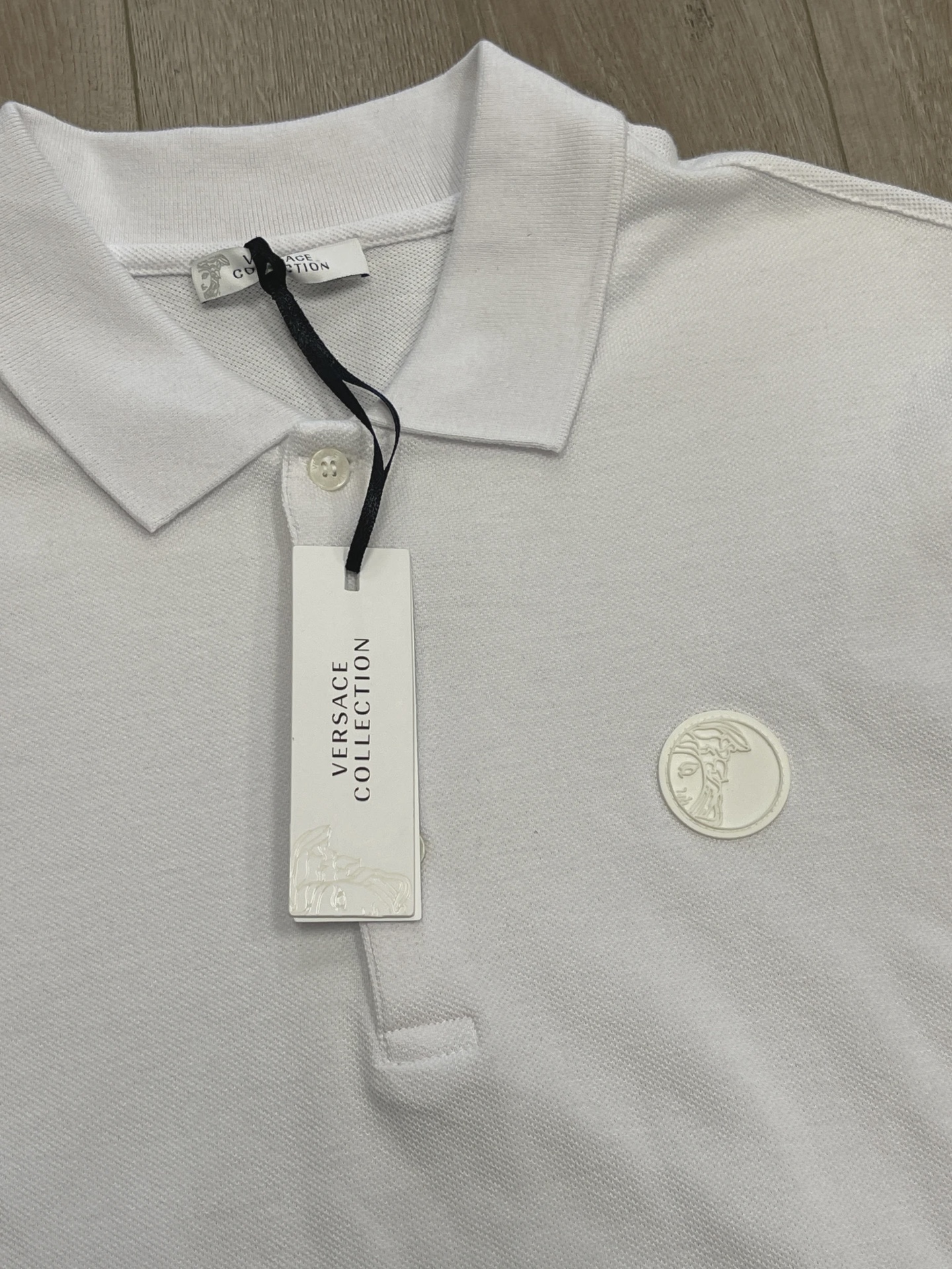 Versace Collection Medusa Logo Polo Shirt white • Brand New [9003] 6