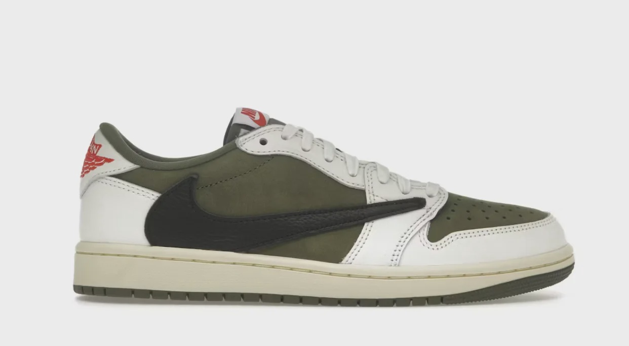 Jordan Air Jordan 1 Retro Low Original SP Travis Scott Medium Olive - Size US M 10