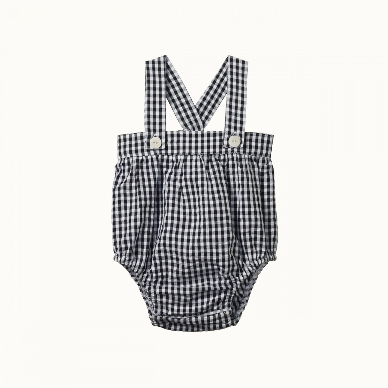 GINGHAM CLOUD SUIT - NAVY CHECK