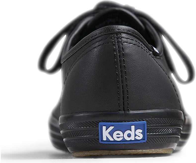 black leather keds women's