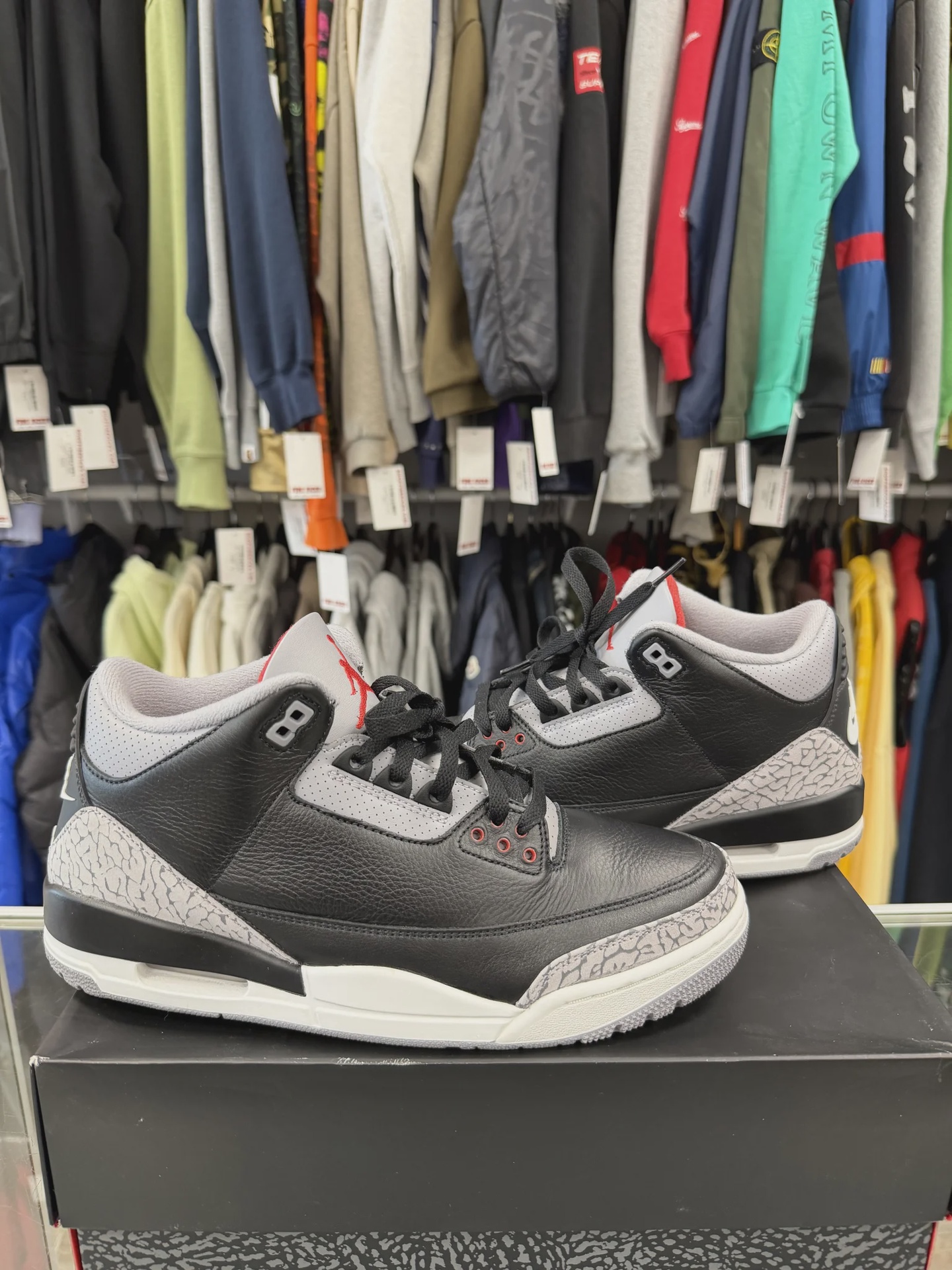 Jordan Air Jordan 3 Retro Original Black Cement (2024) - Size US M 11