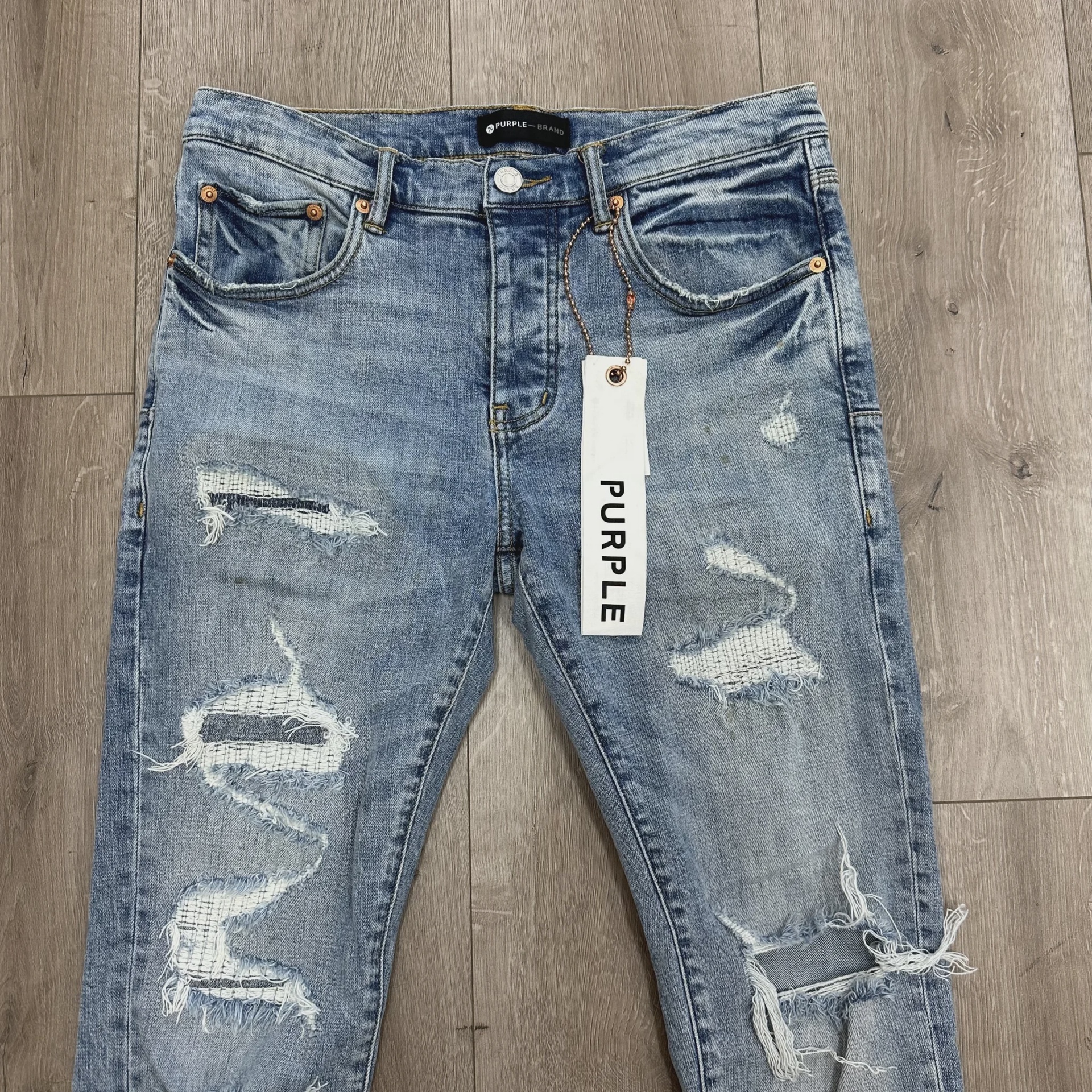 Purple Brand Light Indigo Vintage Jeans Light Blue • Pre-Owned [4761] - photo 2