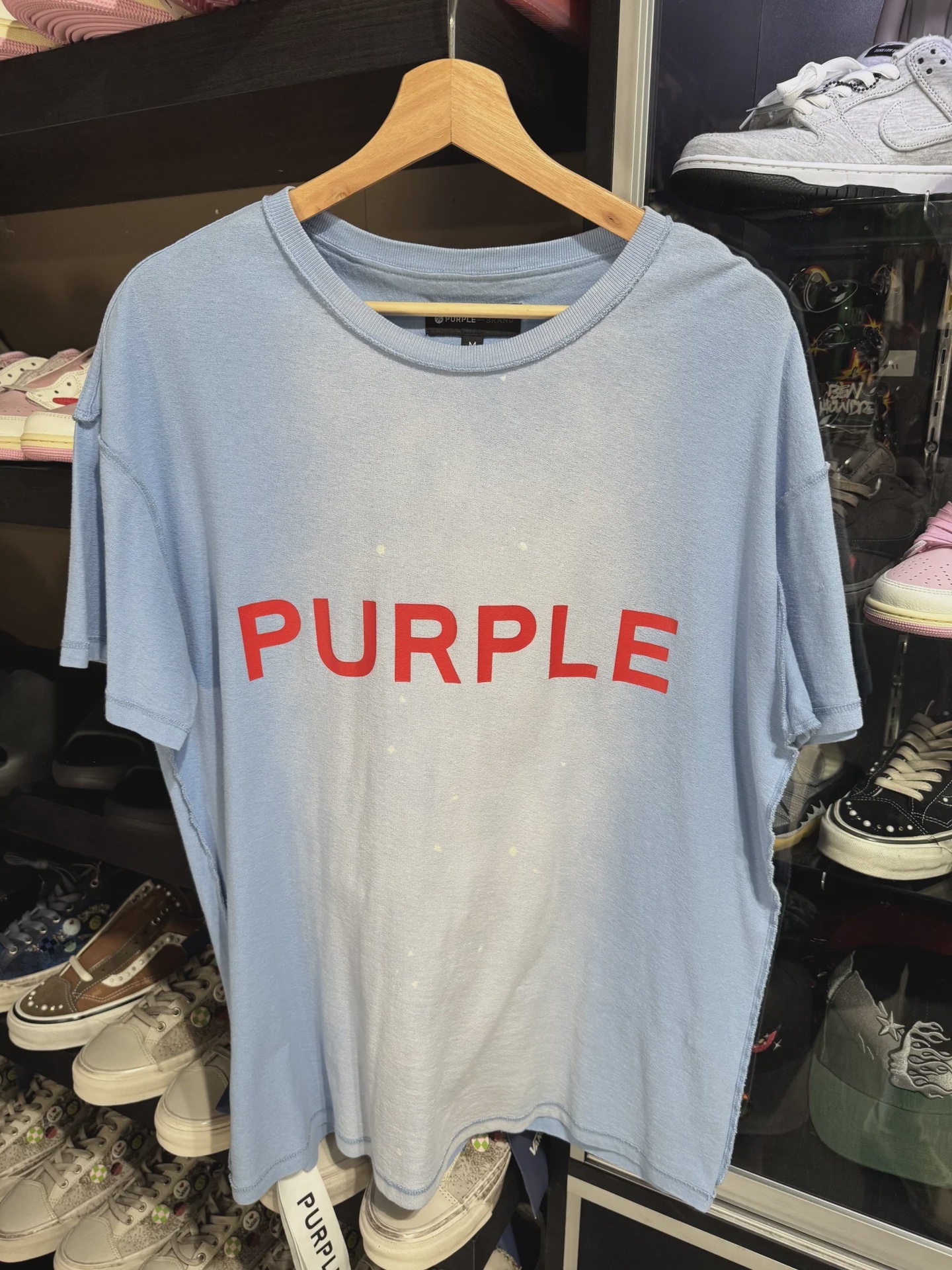 Purple Brand Purple Light Blue Tee - Size M