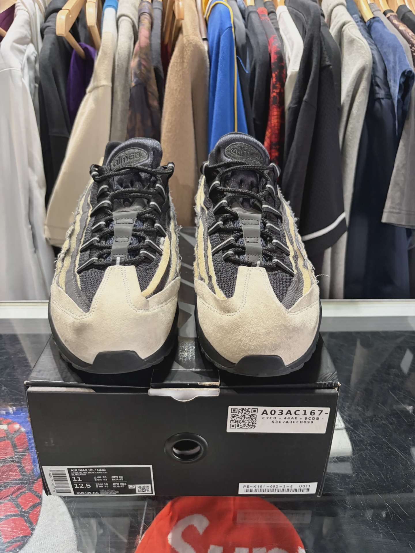 Nike Air Max 95 Comme des Garcons Black Grey • Pre-Owned [7279] - photo 3